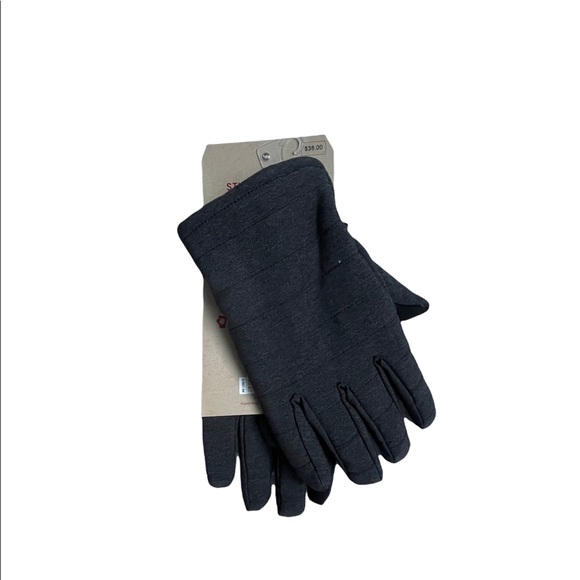 Sz Large, LEVIS Mens Stretch Active Fit Intelitouch Gloves Knit Gray - Picture 2 of 2